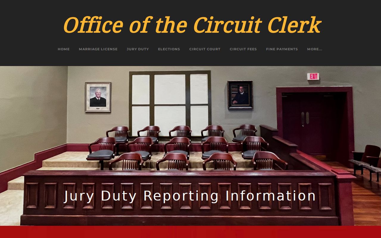 Stone County court schedule jury duty information source