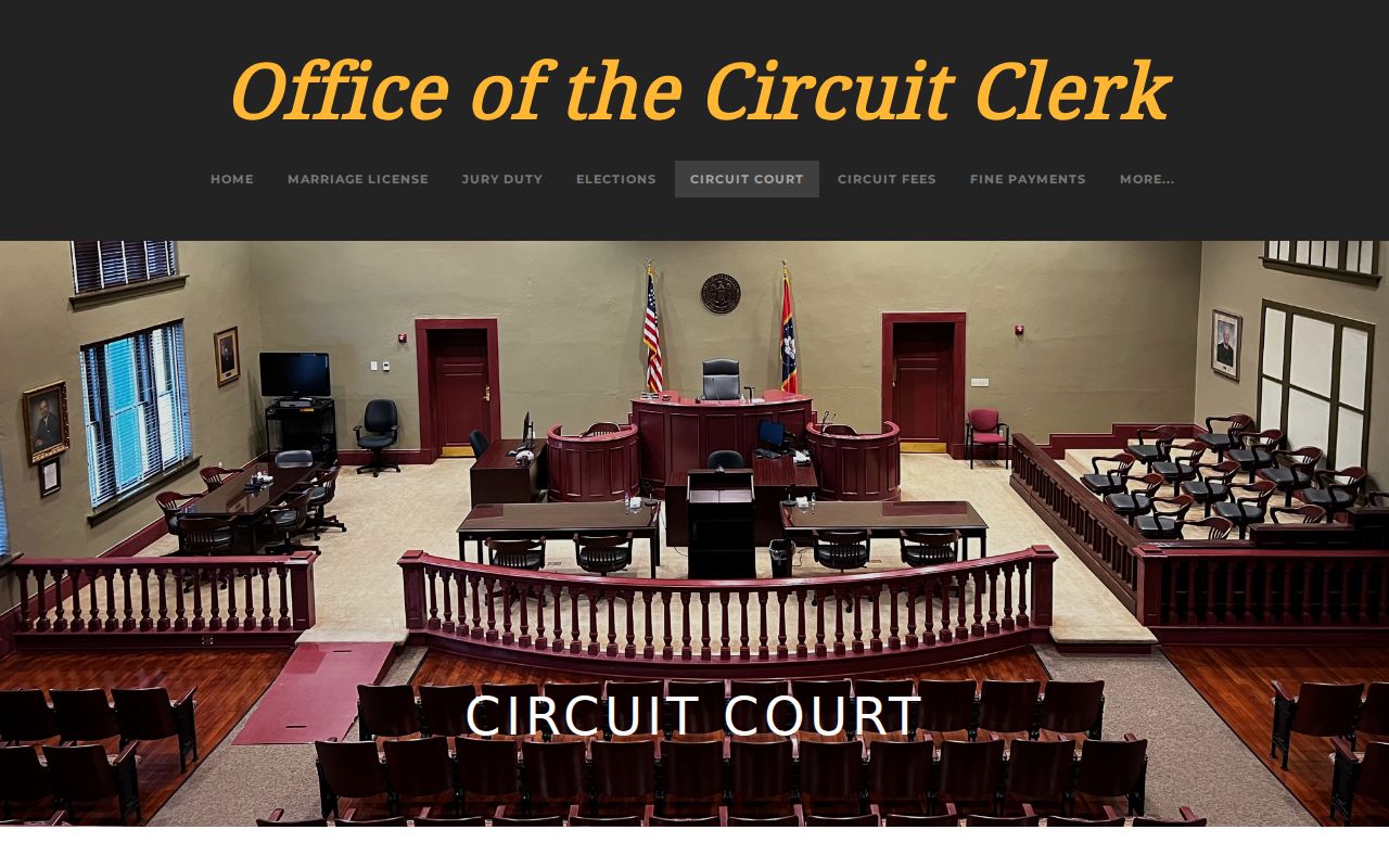 Stone County criminal docket Circuit Court information page