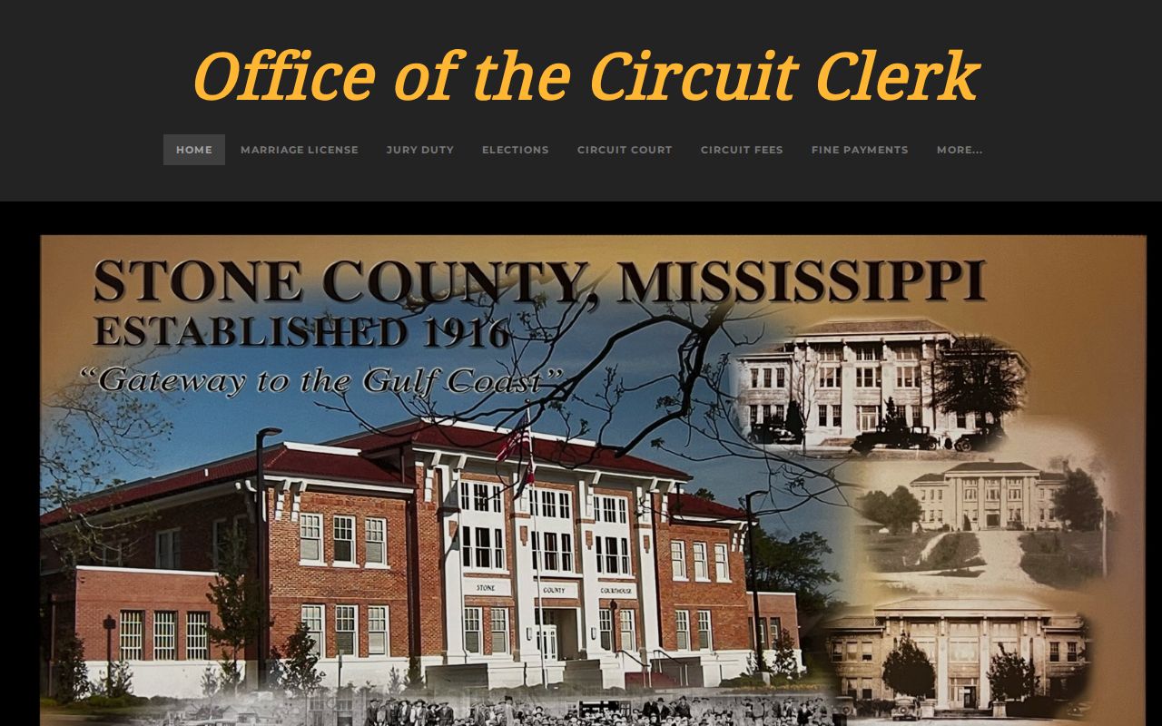 Stone County Circuit Court docket clerk official home page