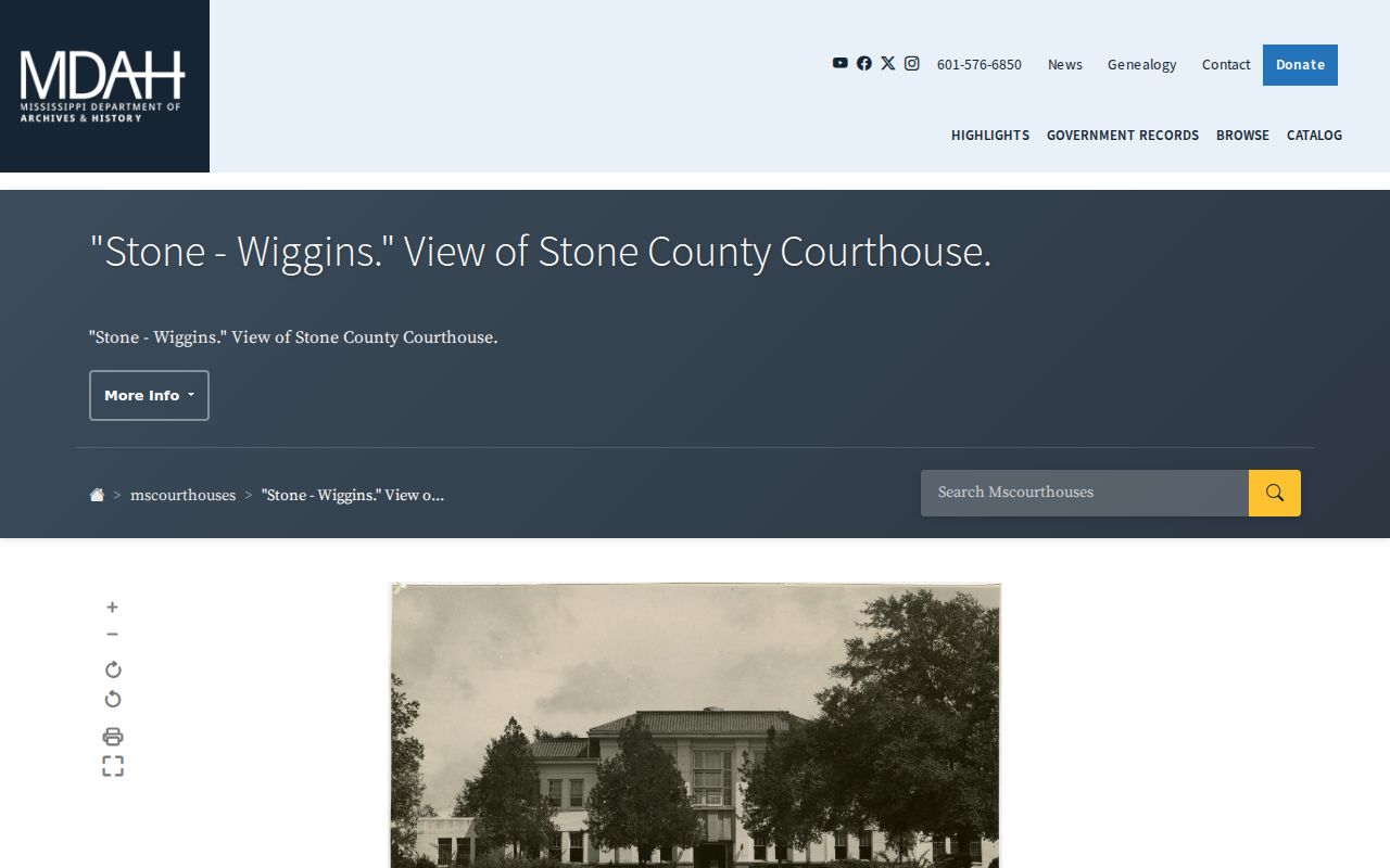 Historic Stone County courthouse connected to local court docket access