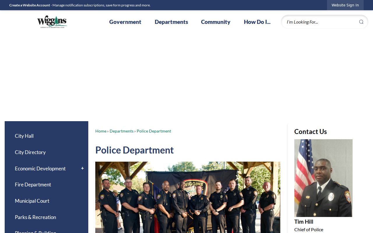 Stone County traffic court records Wiggins Police citation-origin source
